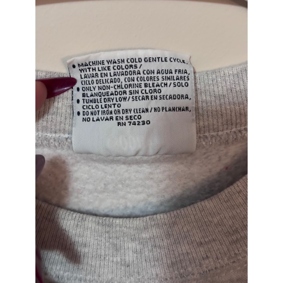 Gopher Sport XL Gray Crewneck Sweatshirt Teddy Bear Kitten Buffalo Plaid Graphic - Picture 5 of 6